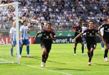 Ransford Yeboah Scores The Winning Goal Hamburger In Their 2-1 Win Over Pirmasens